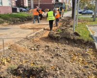 На 1-й Отрадной и Революционной в Иванове делают тротуары и велодорожку